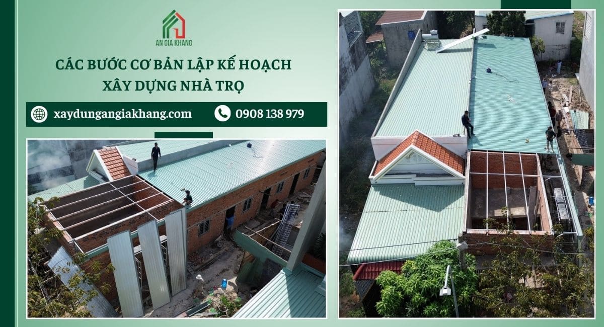Các bước cơ bản lập kế hoạch xây dựng nhà trọ