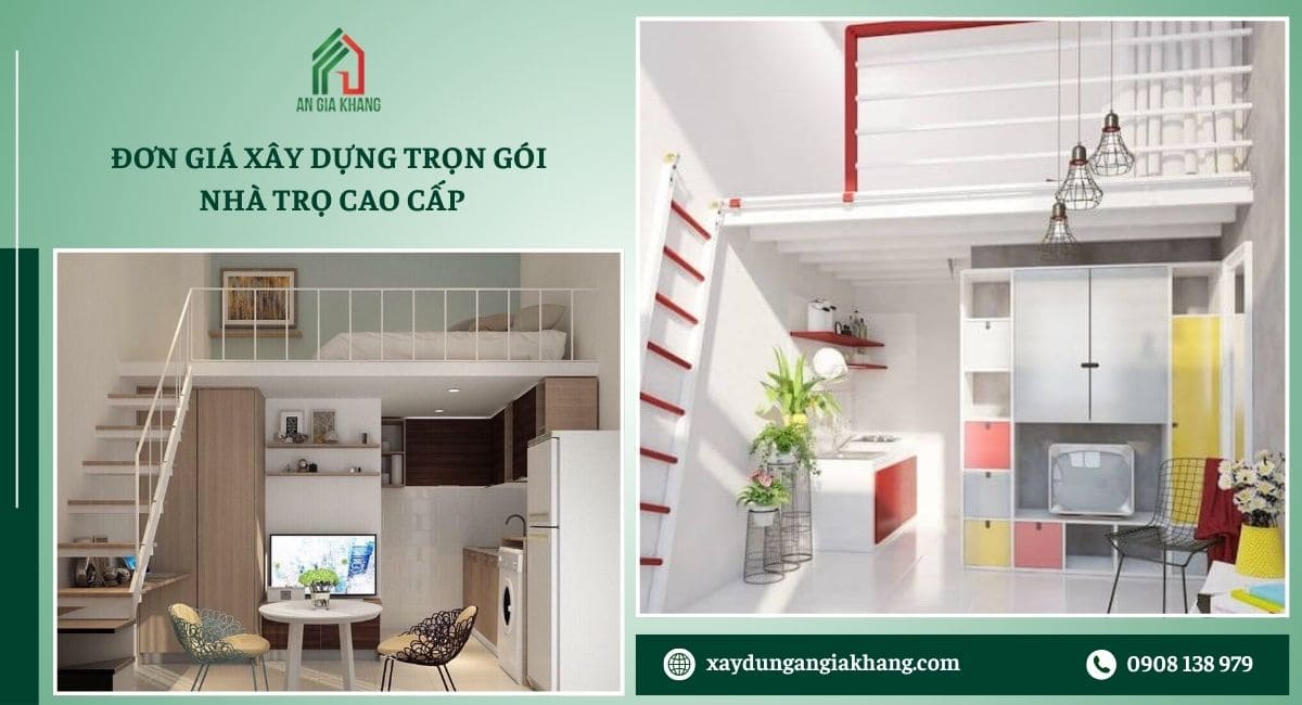 Đơn giá trọn gói xây nhà trọ cao cấp