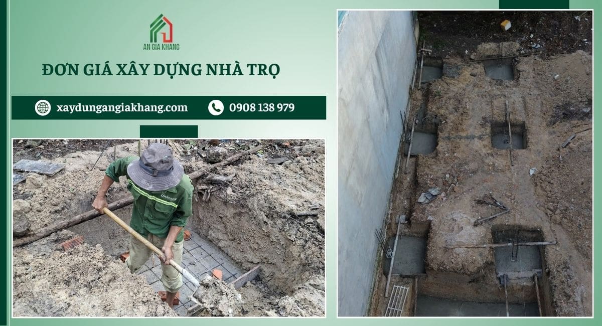 Đơn giá xây dựng nhà trọ