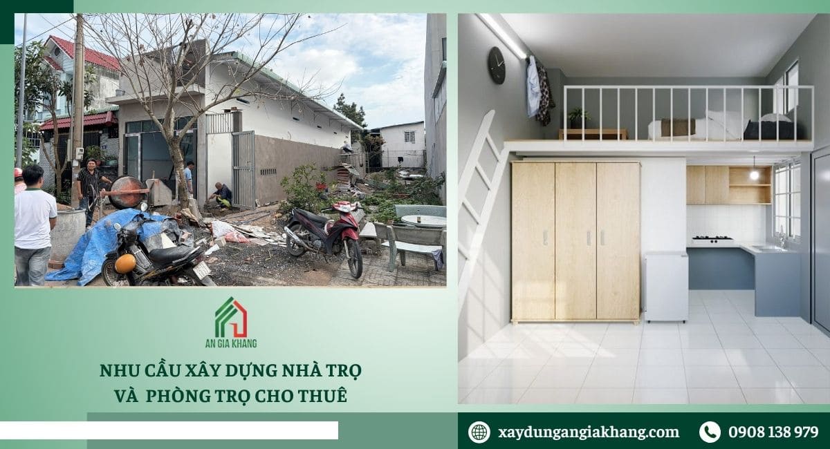 Nhu cầu xây dựng nhà trọ và phòng trọ cho thuê