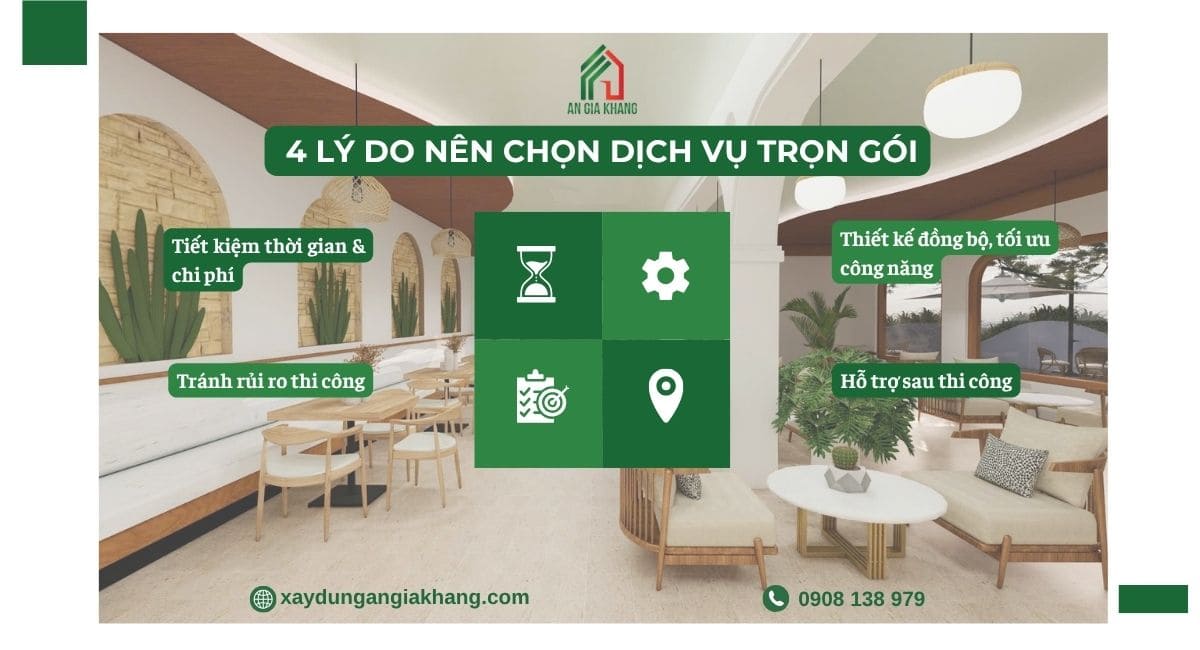 4 lý do lựa chọn dịch vụ thiết kế thi công trọn gói