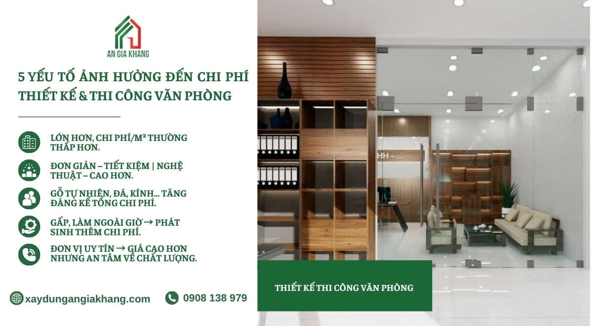 5 yếu tố ảnh hưởng đến chi phí thiết kế