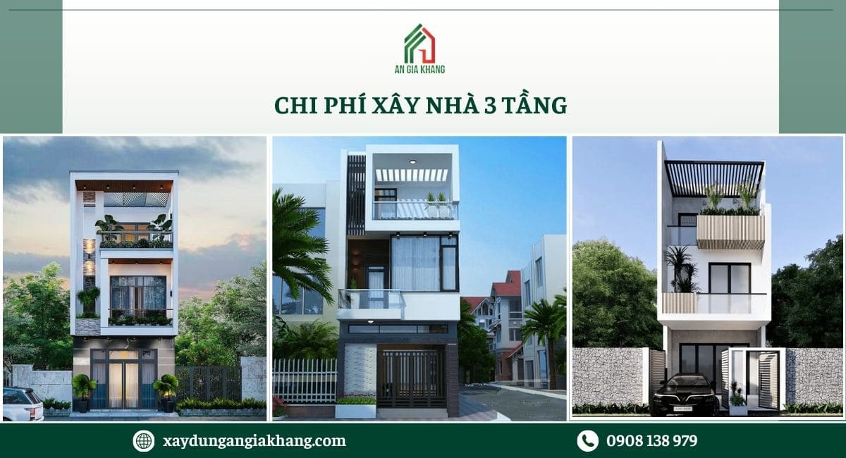 Chi phí xây nhà 3 tầng