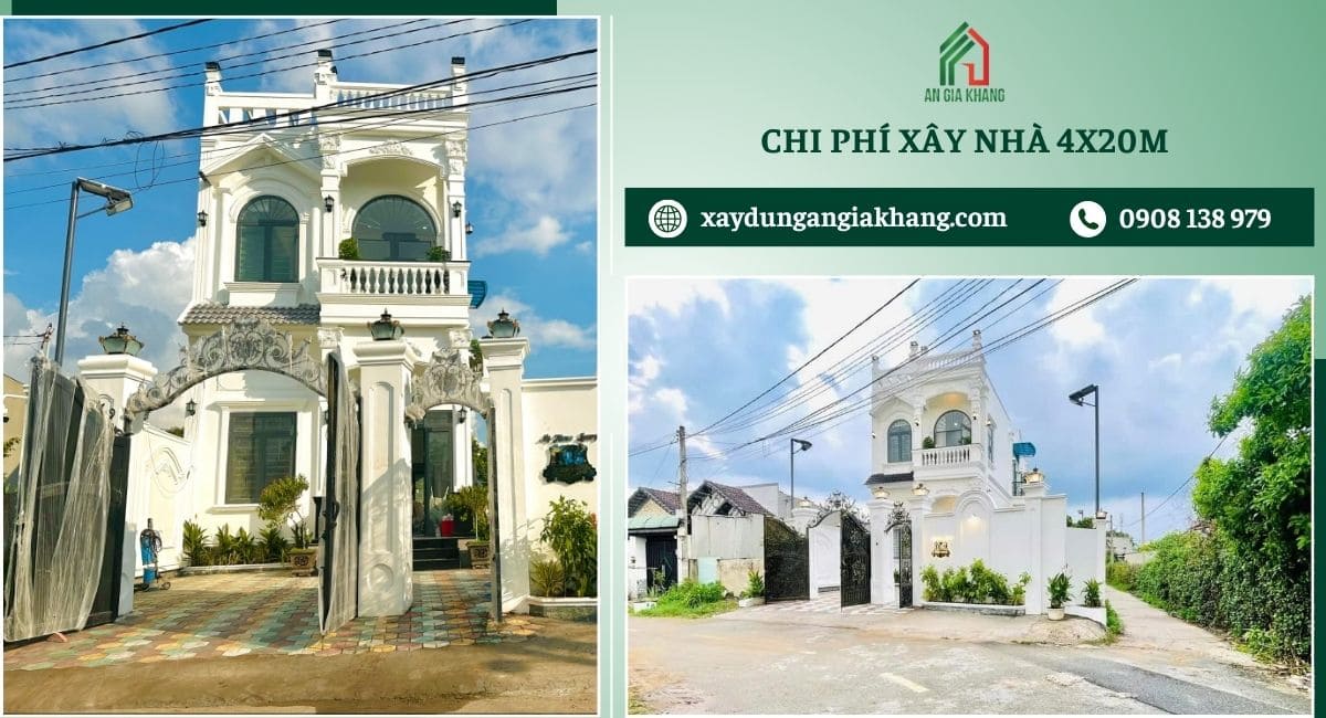 Chi phí xây nhà 4x20m