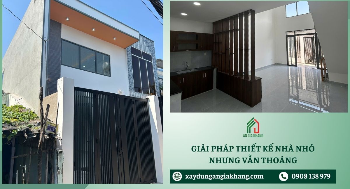 Giải pháp thiết kế nhà nhỏ nhưng vẫn thoáng