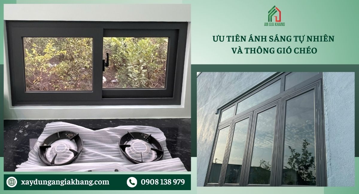 Ưu tiên ánh sáng tự nhiên và thông gió chéo