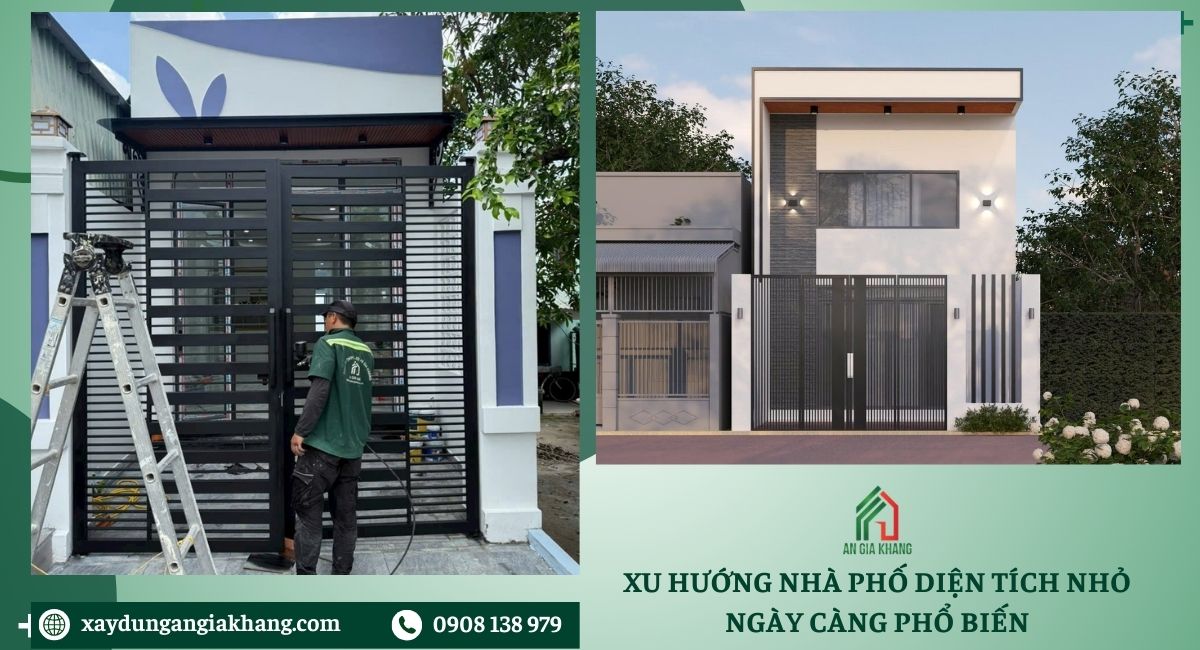 Xu hướng nhà phố diện tích nhỏ ngày càng phổ biến