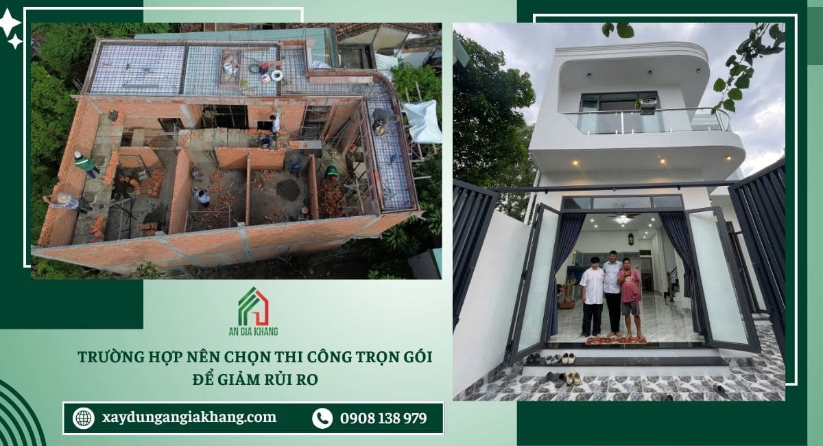 Trường hợp nên chọn thi công trọn gói để giảm rủi ro