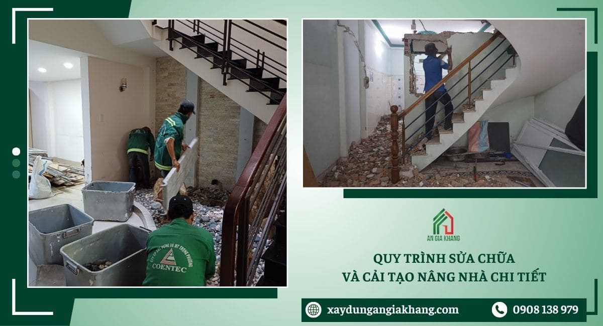 Quy trình sửa chữa và cải tạo nâng nhà chi tiết từ A đến Z