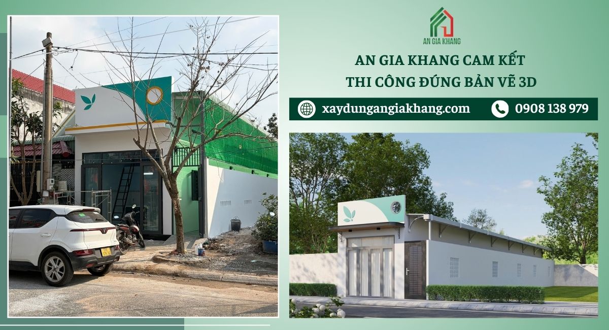 Những hạng mục An Gia Khang cam kết thi công đúng bản vẽ 3D