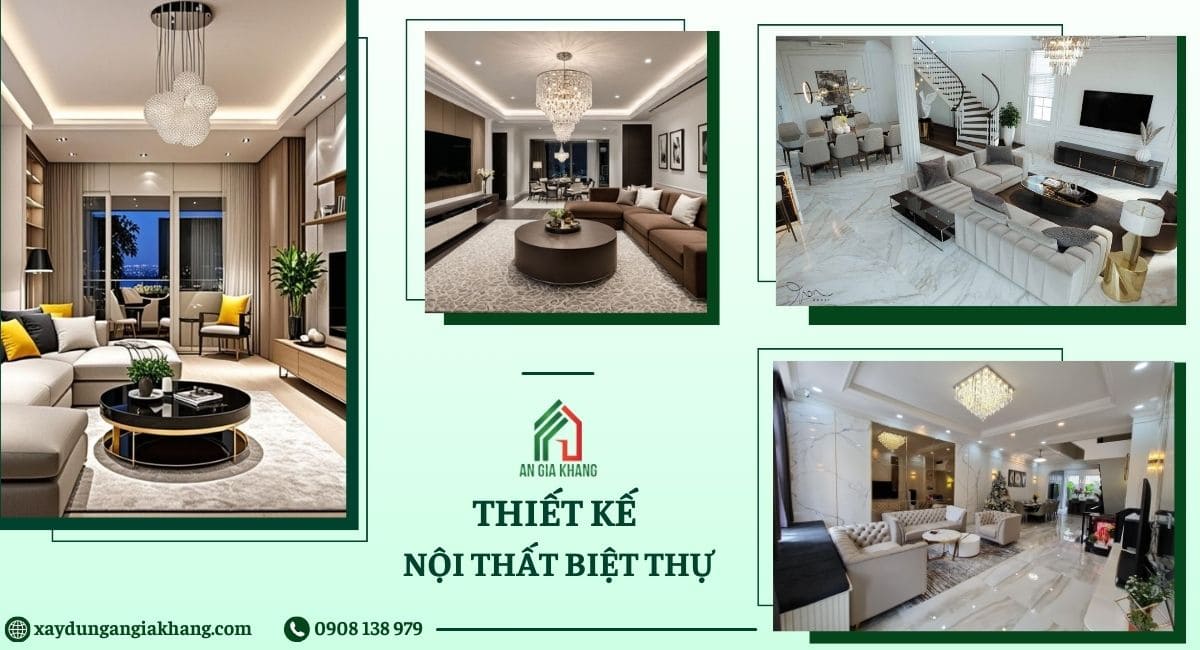 Thiết kế nội thất biệt thự năm 2025