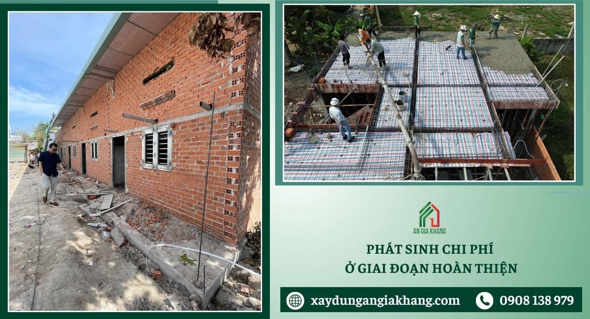 Phát sinh chi phí ở giai đoạn hoàn thiện