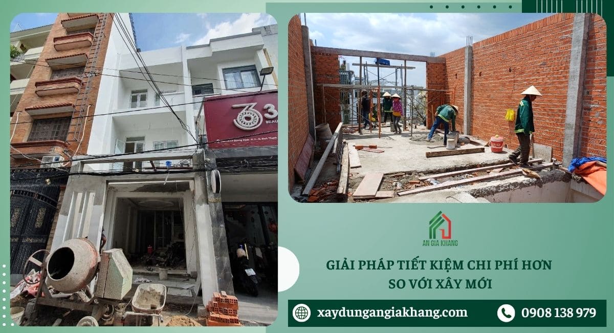 Giải pháp tiết kiệm chi phí hơn so với xây mới