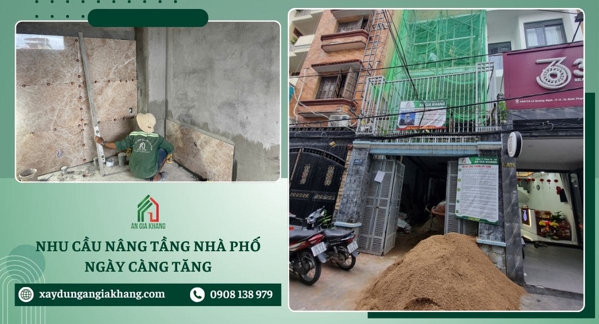 nhu cầu nâng tầng nhà phố ngày càng tăng