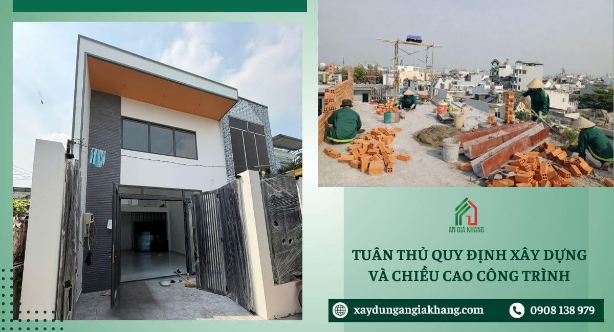 Tuân thủ quy định xây dựng và chiều cao công trình