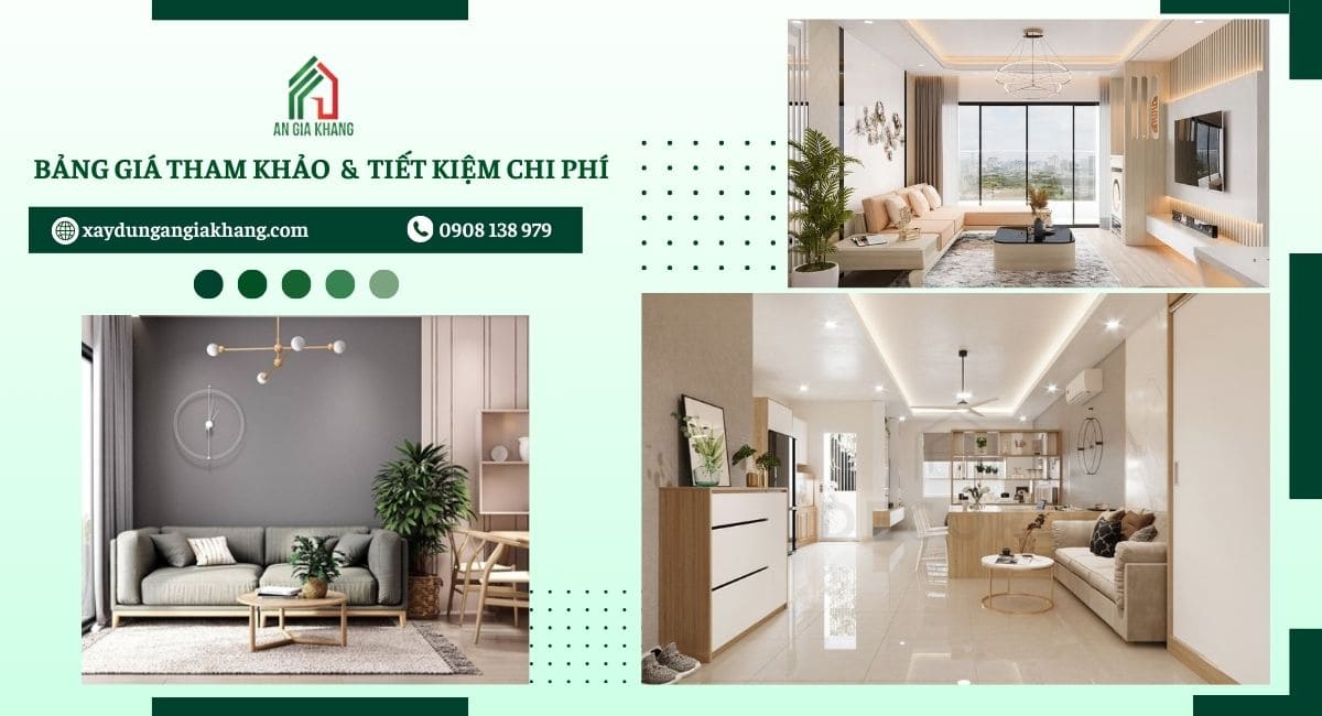 Bảng giá tham khảo và tiết kiệm chi phí thiết kế nội thất