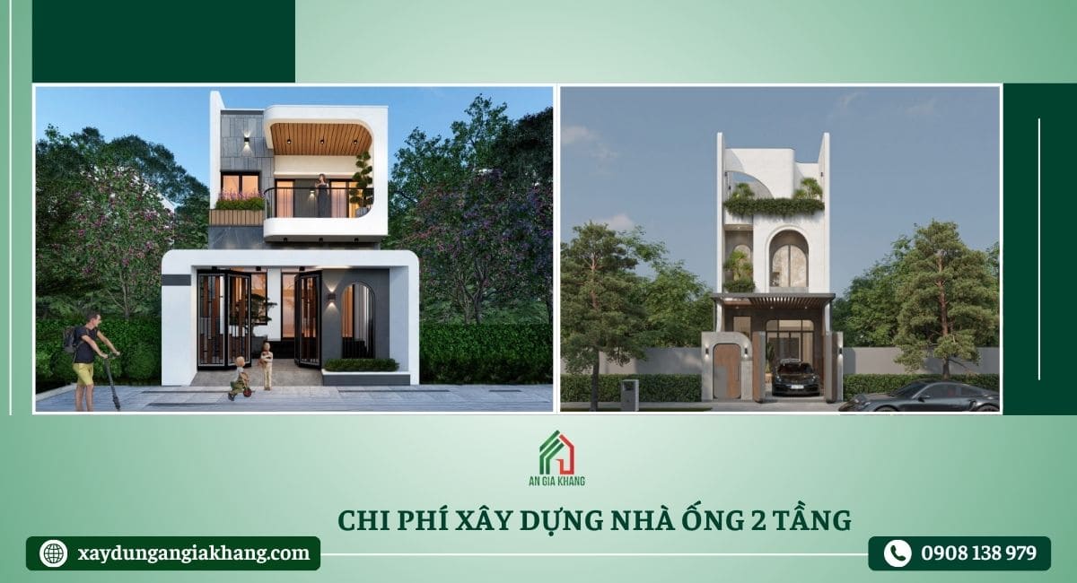 Chi phí xây dựng nhà ống 2 tầng 