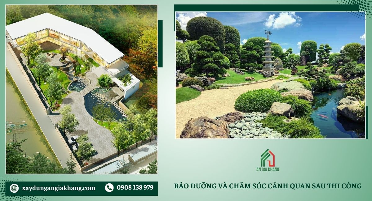 Bảo dưỡng và chăm sóc cảnh quan sau thi công