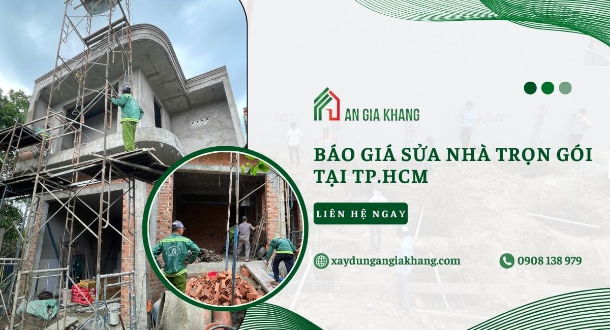 Báo giá sửa nhà trọn gói tại TP.HCM