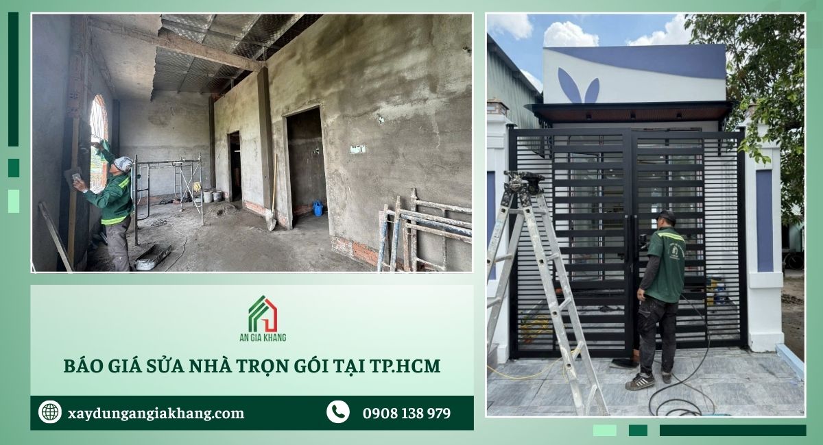 Báo giá sửa nhà trọn gói tại TP.HCM