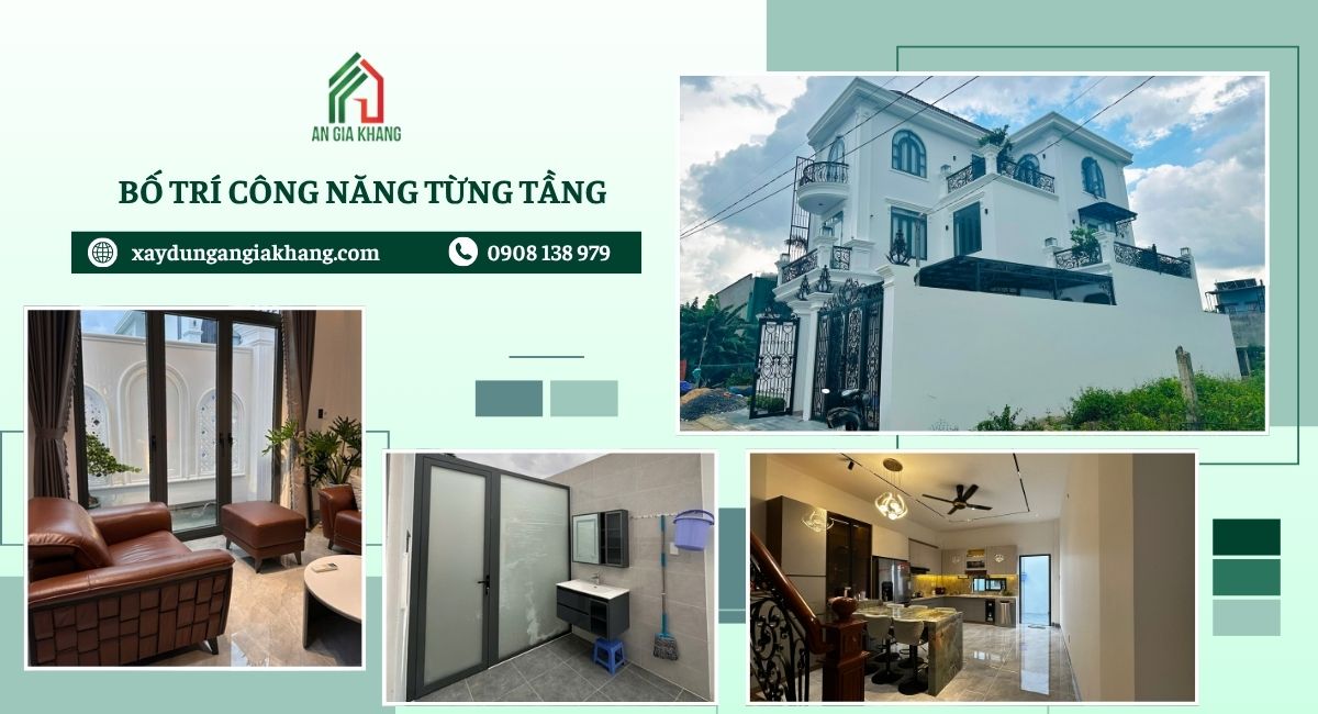 Bố trí công năng chi tiết từng tầng