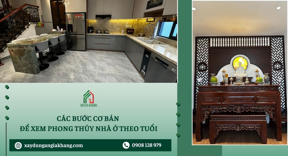 Các bước cơ bản để xem phong thủy nhà ở theo tuổi 