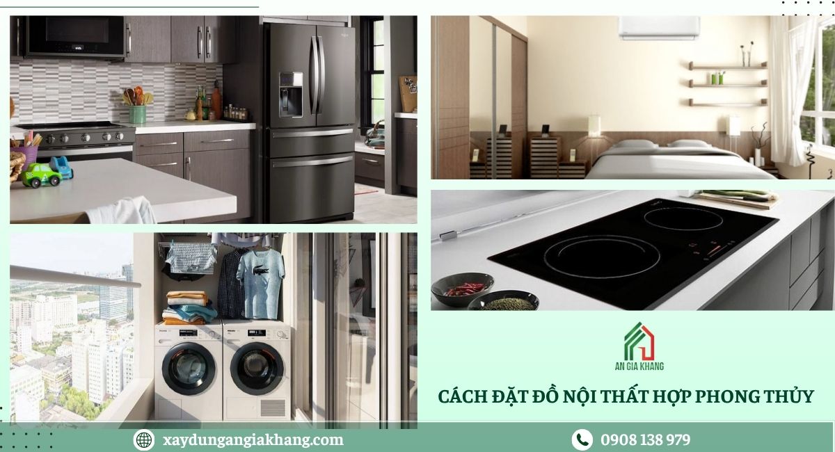 Cách đặt đồ nội thất hợp phong thuy 