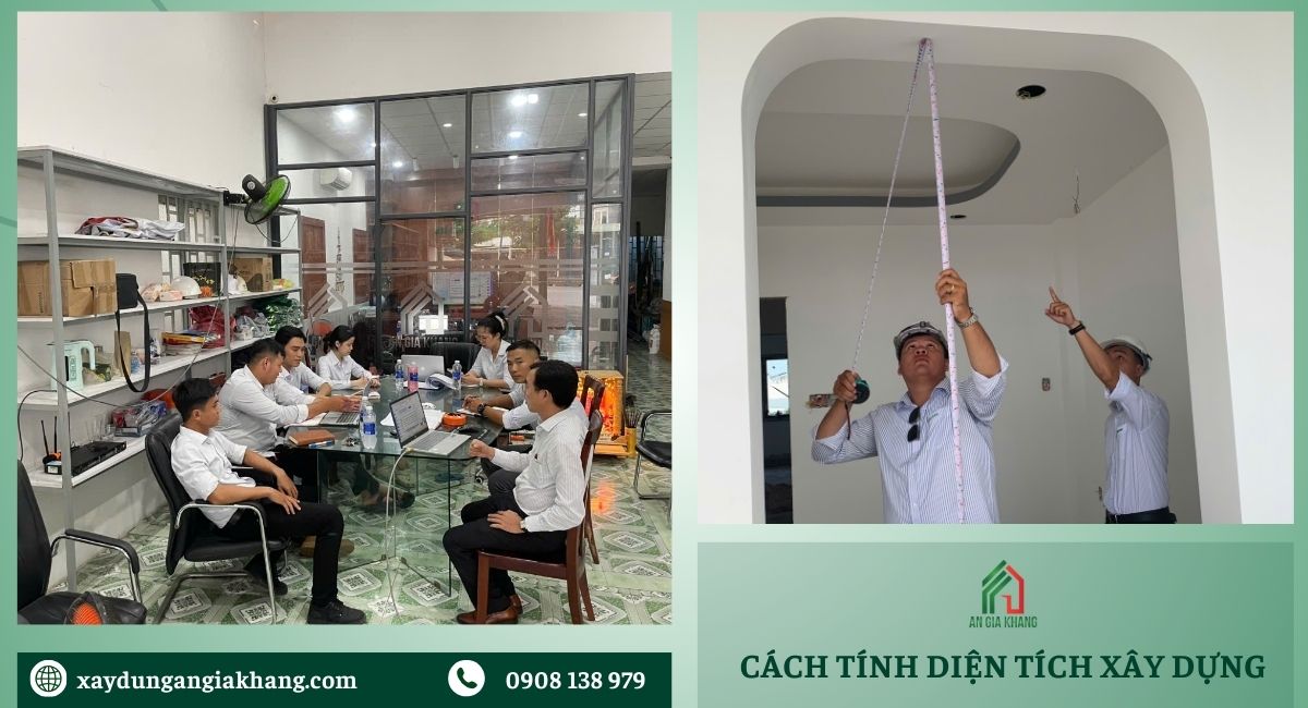 Cách tính diện tích xây dựng phần thô