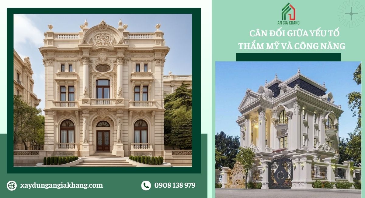 Cân đối giữa yếu tố thẩm mỹ và công năng 