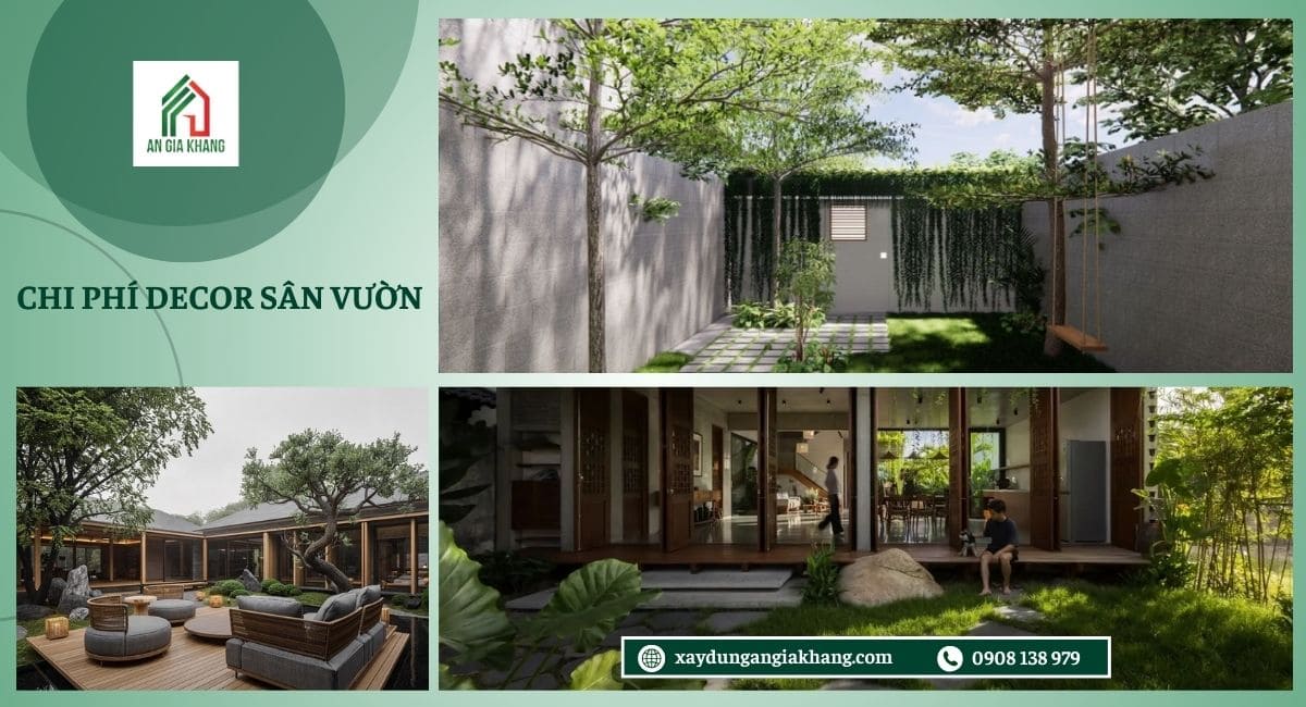 Chi phí decor sân vườn