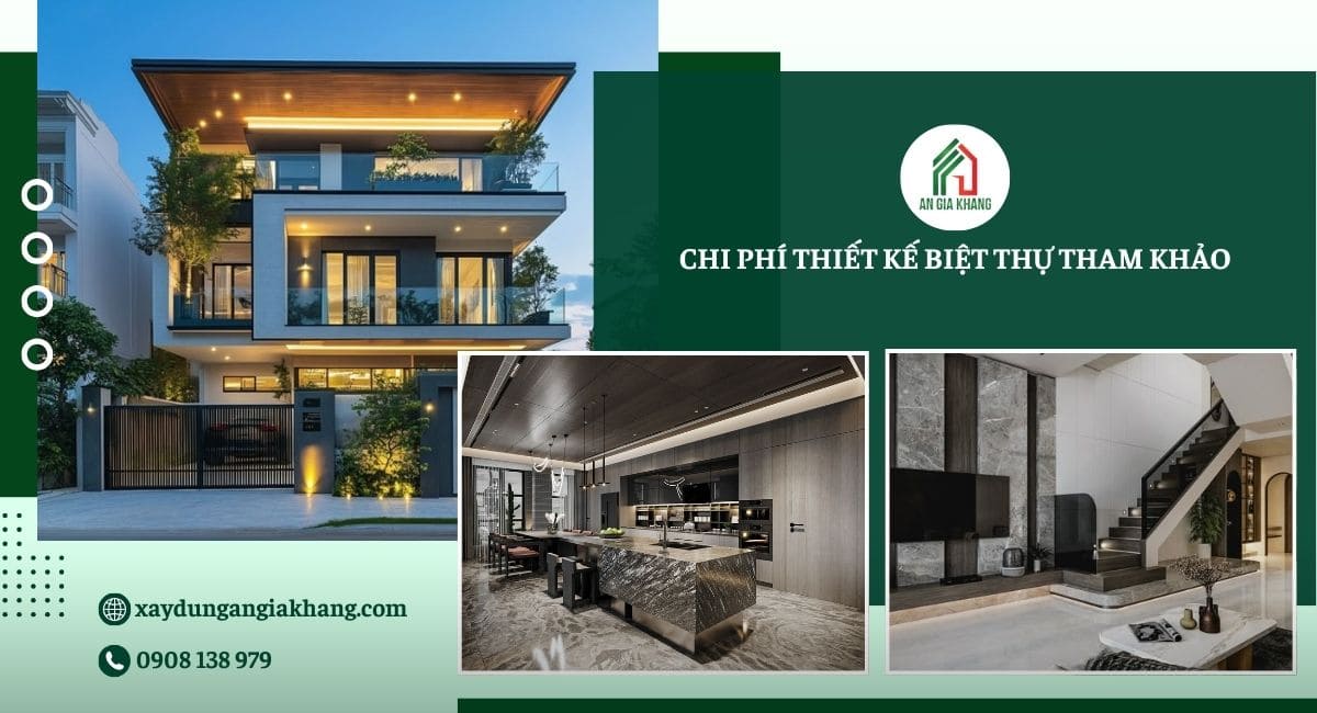 Chi phí thiết kế nội thất biệt thự tham khảo 