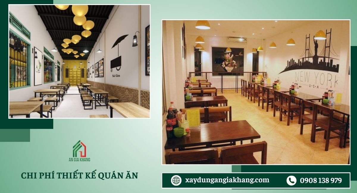 Chi phí thiết kế quán ăn