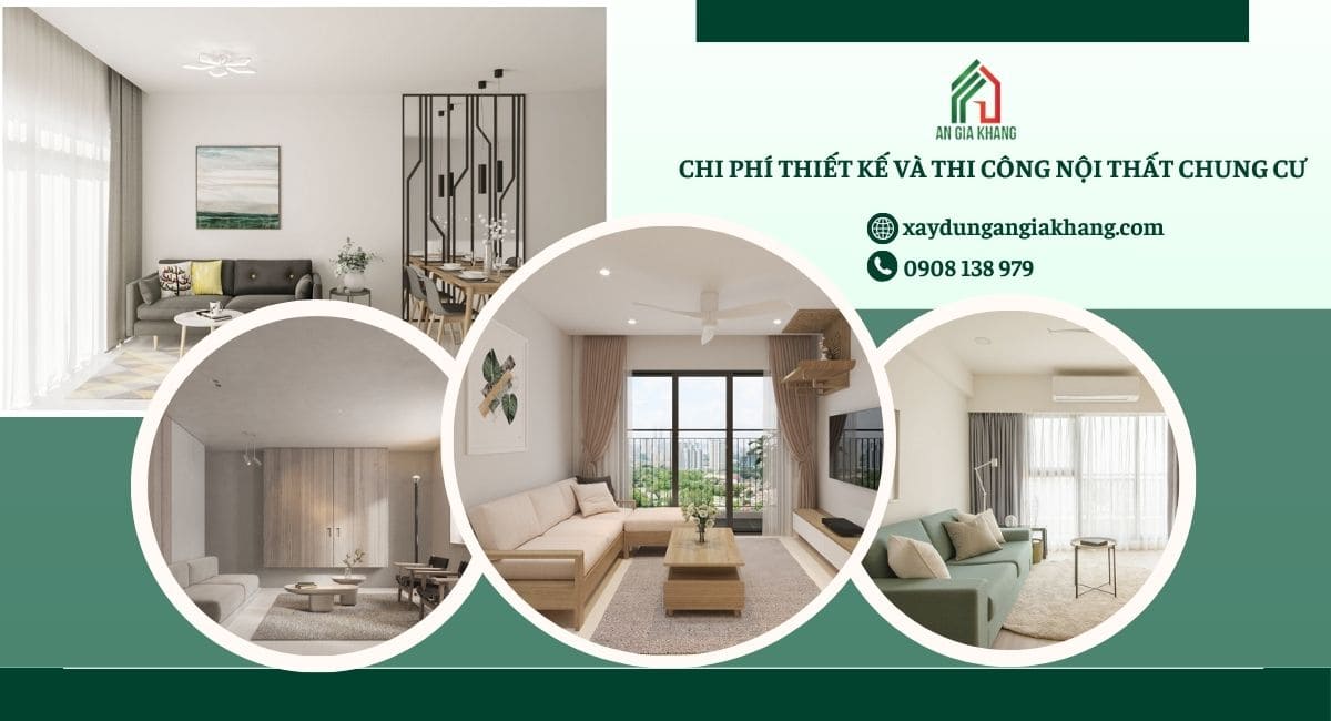 Chi phí thiết kế và thi công nội thất chung cư