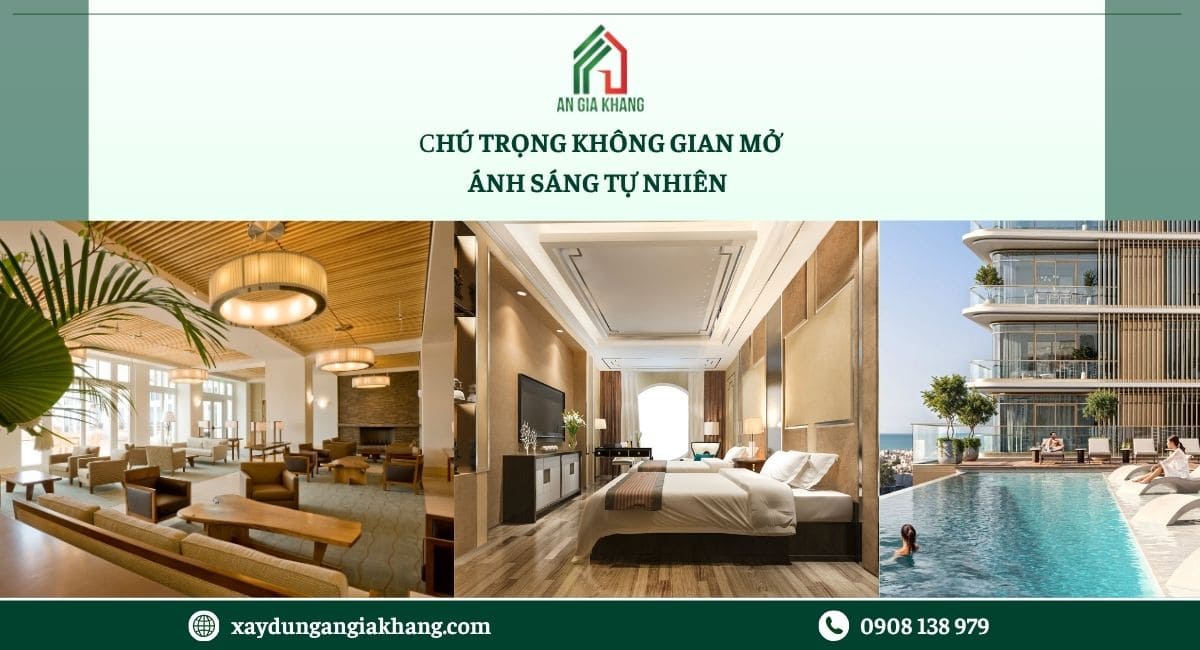 Chú trọng không gian mở, ánh sáng tự nhiên và yếu tố thẩm mỹ