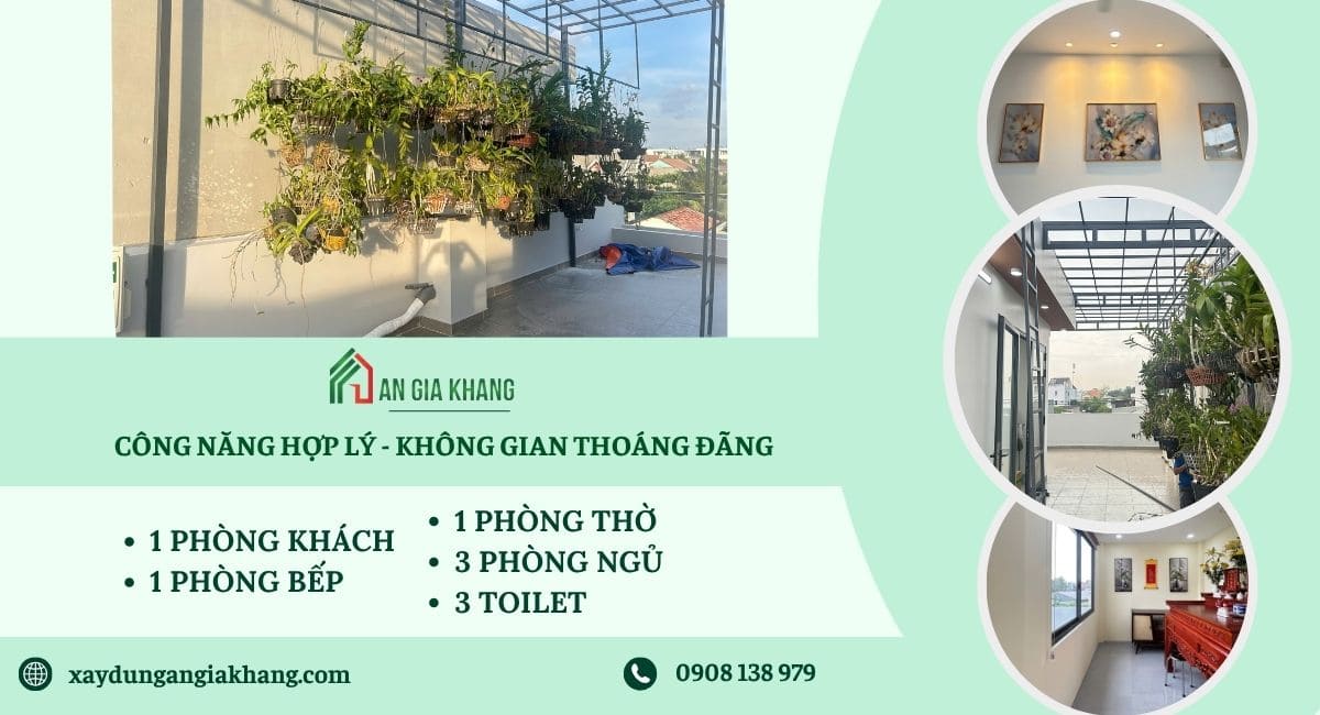 Công năng hợp lý, không gian thoáng đãng