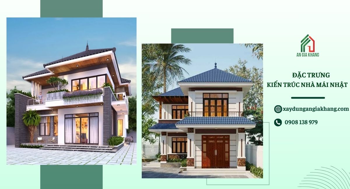 Đặc trưng kiến trúc nhà 2 tầng mái Nhật