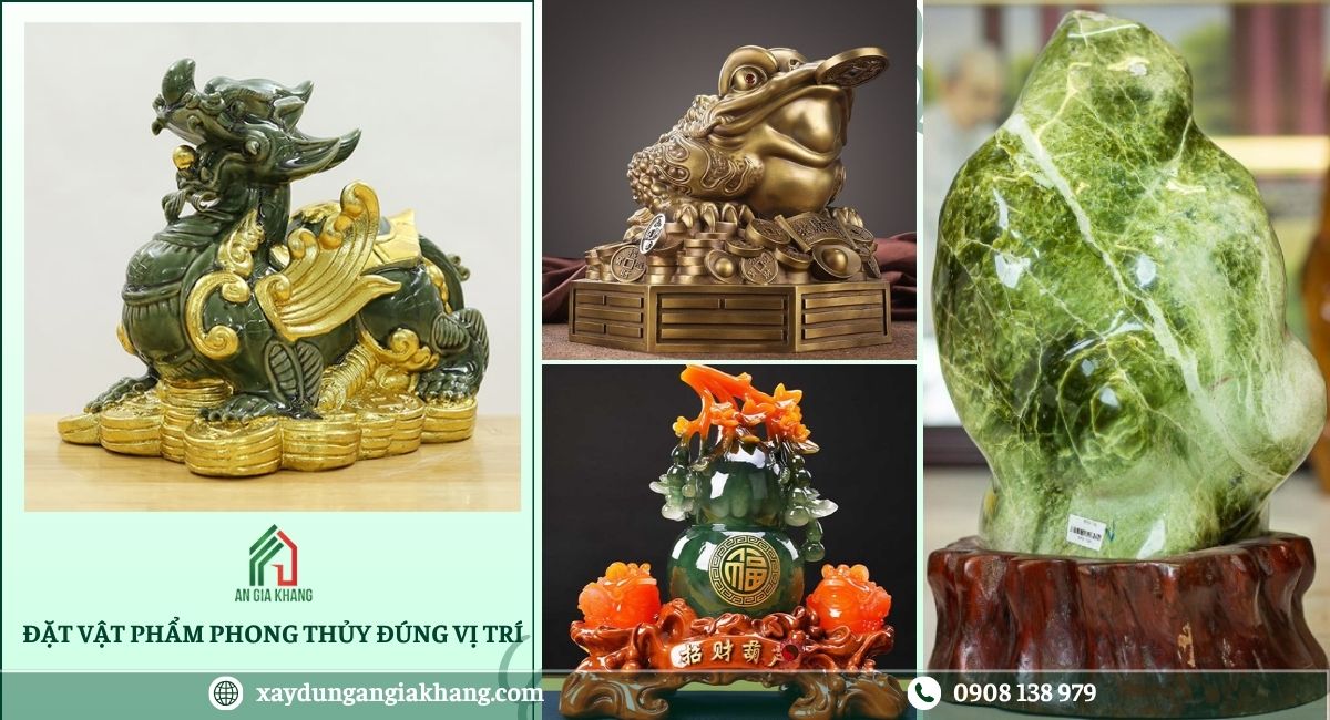 Đặt vật phẩm phong thủy đúng vị trí 