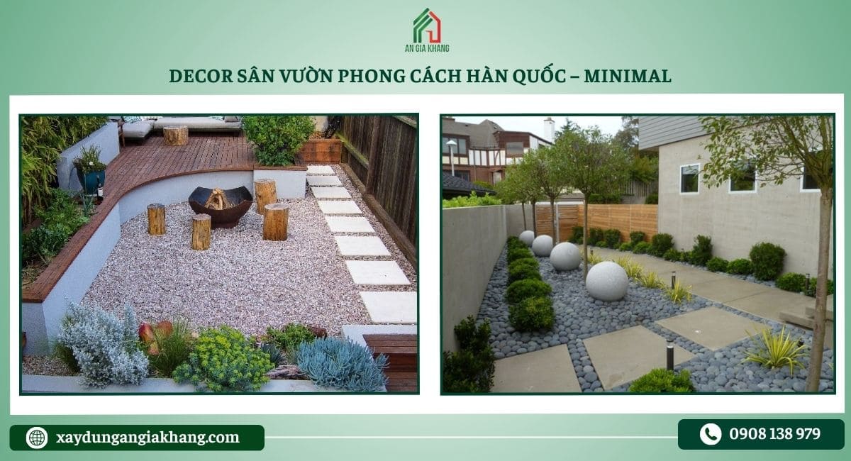 Decor sân vườn phong cách Hàn Quốc – Minimal