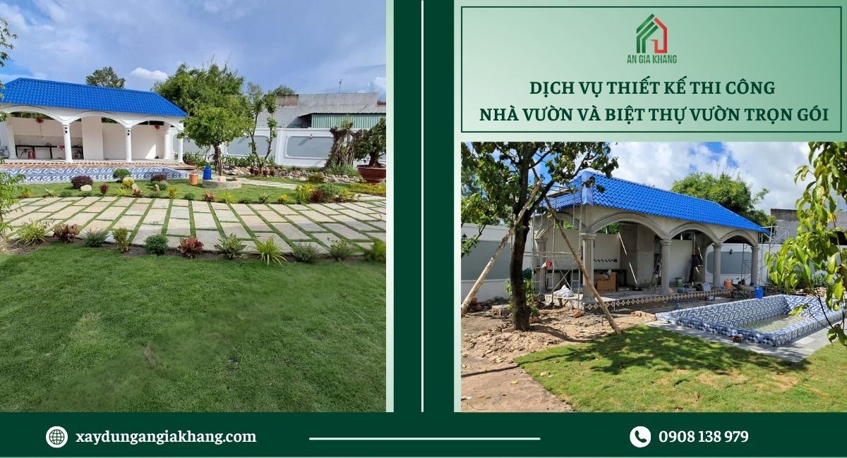 Dịch vụ thiết kế nhà vườn - biệt thự vườn trọn gói