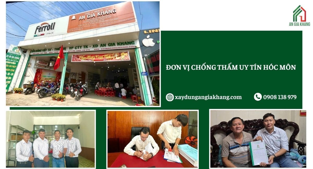 An Gia Khang đơn vị uy tín chống thấm Hóc Môn