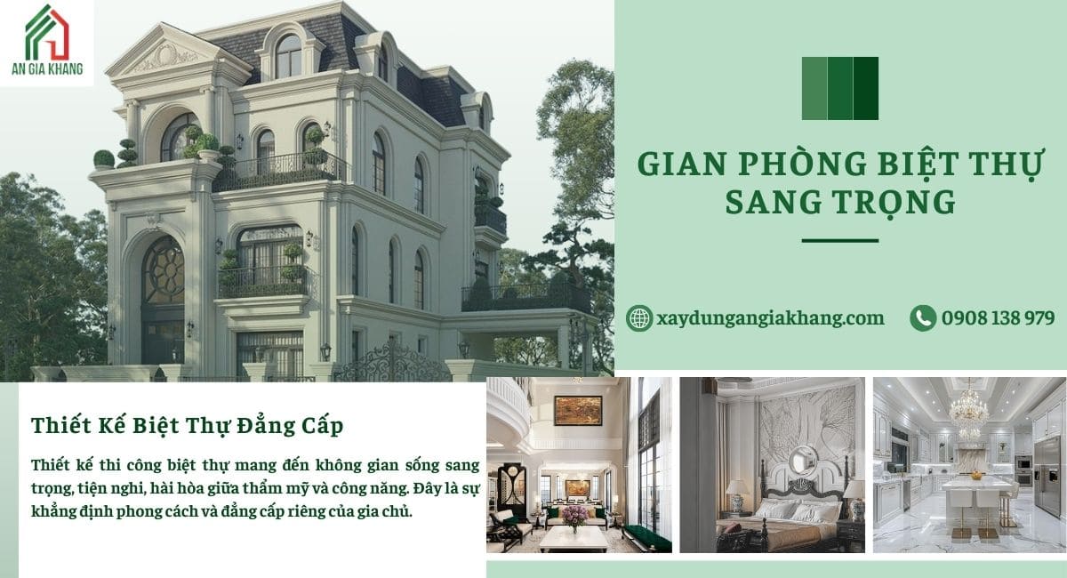 Gian phòng biệt thự sang trọng 