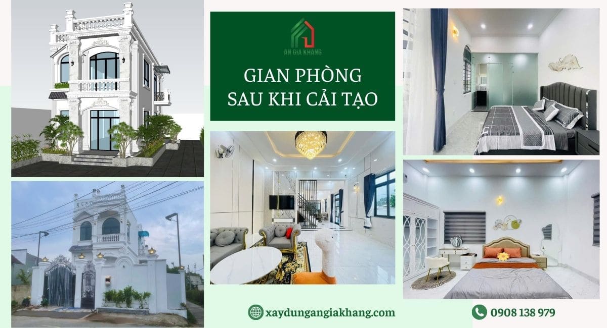 Gian phòng sau khi cải tạo trọn gói