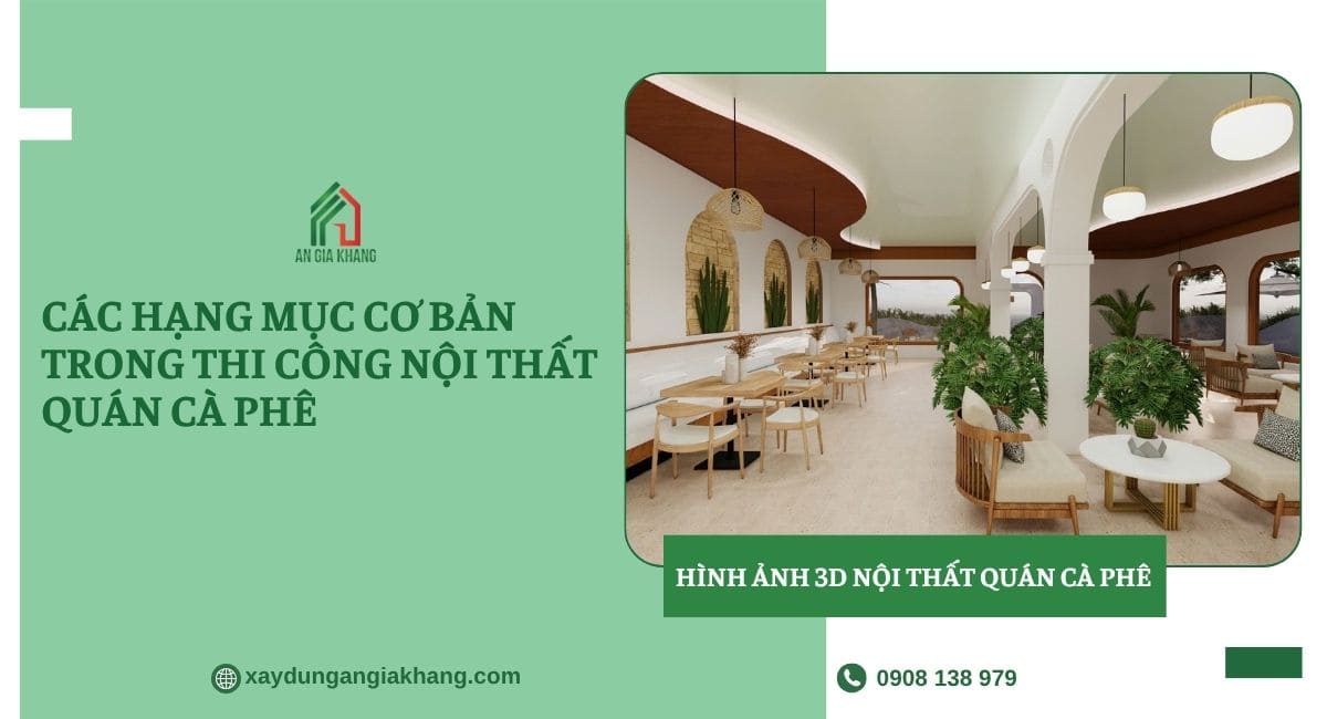 Hạng mục cơ bản trong thi công nội thất