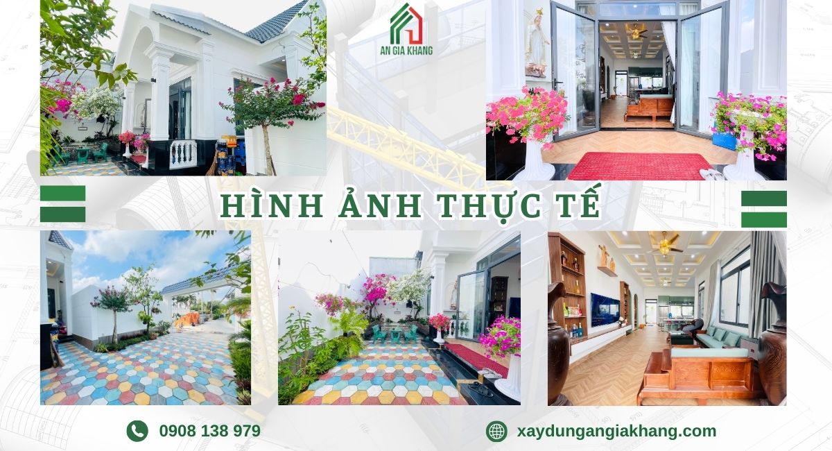 Hình ảnh thực tế của xây nhà cấp 4 mái Thái