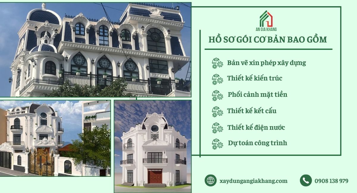 Hồ sơ thiết kế cơ bản của An Gia Khang bao gồm