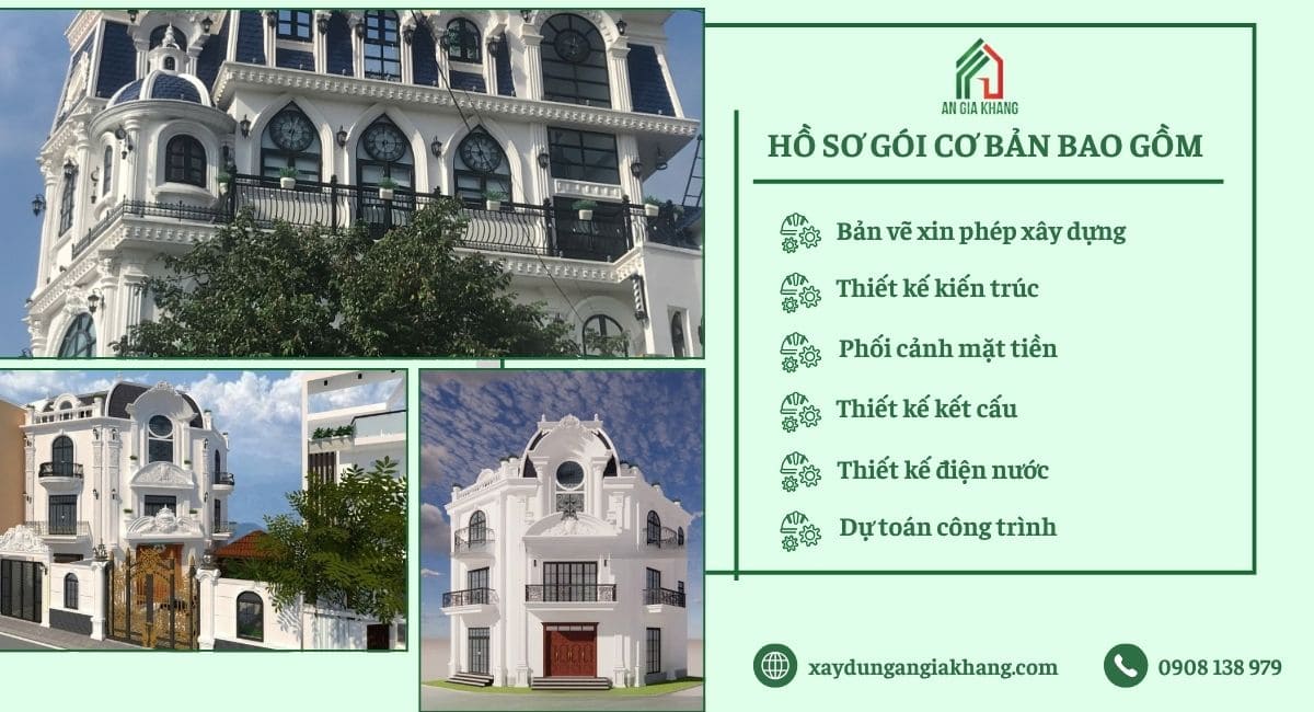 Hồ sơ thiết kế cơ bản của An Gia Khang bao gồm 