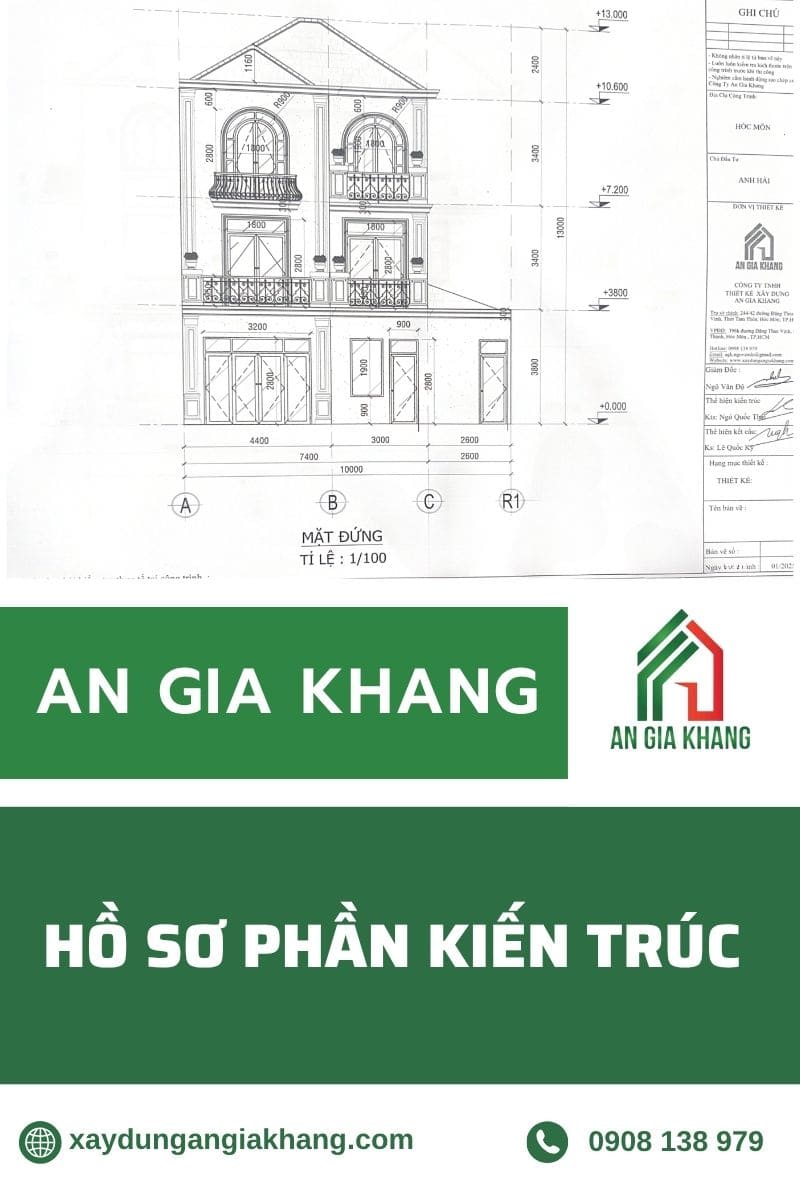 Hồ sơ kiến trúc biêt thự 