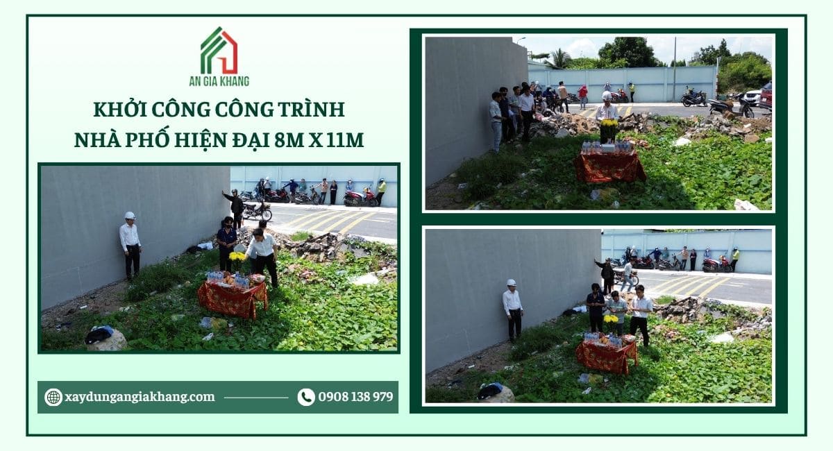 Khởi công công trình nhà anh Huân tại An Gia Khang