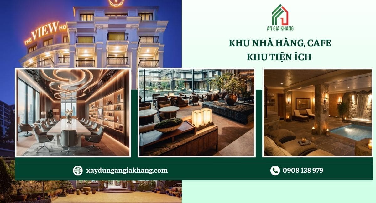 Khu nhà hàng, cafe và khu tiện ích