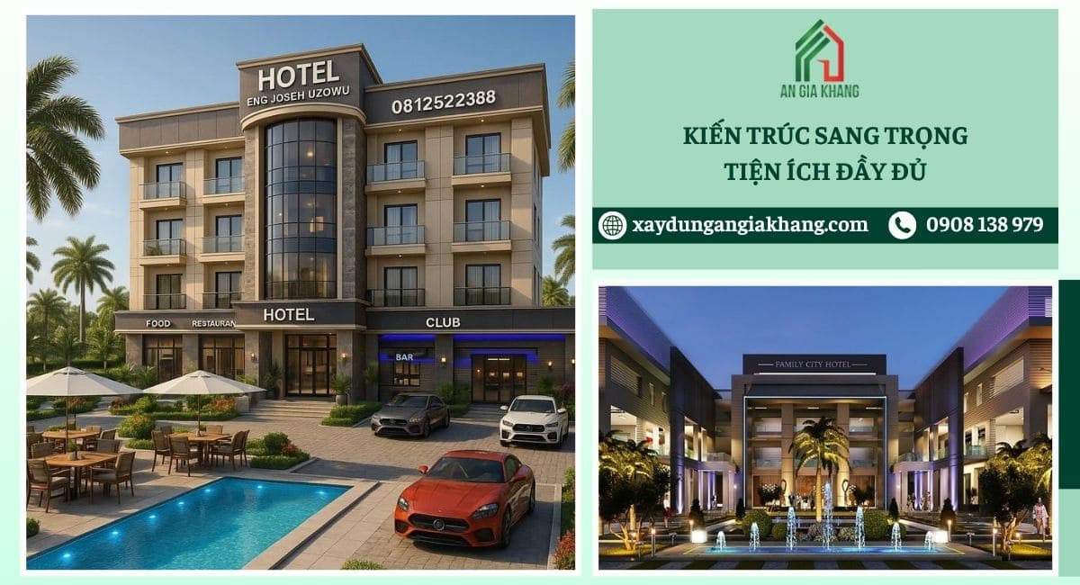 Kiến trúc sang trọng nội thất đầy đủ